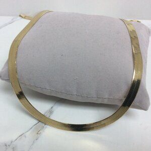 14k Solid Yellow Real Gold High Polish Herringbone Necklace Chain 19.00gr  20''